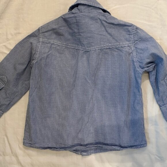 Paper Denim & Cloth Boys Gingham Button-Up Shirt – Size 3T - Picture 3 of 4